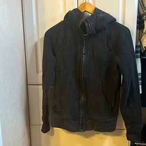 Women’s Lululemon Scuba Full Zip Hoodie, Black, 6